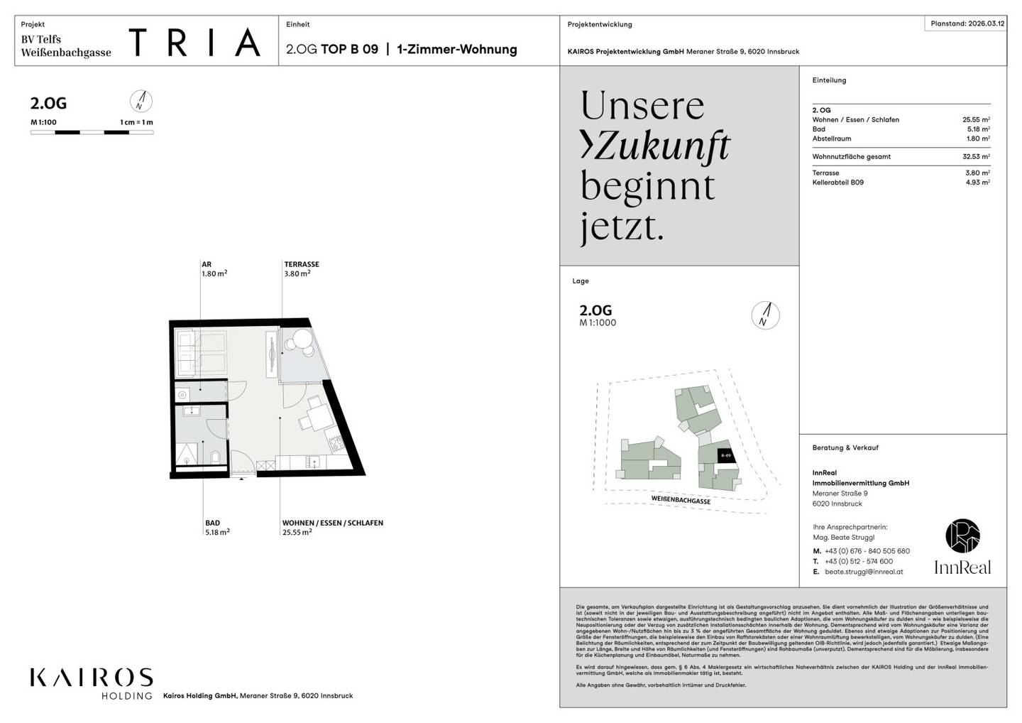 TRIA Telfs – Drei Häuser. Ein Statement. Null Ausreden. Haus B - Top 9