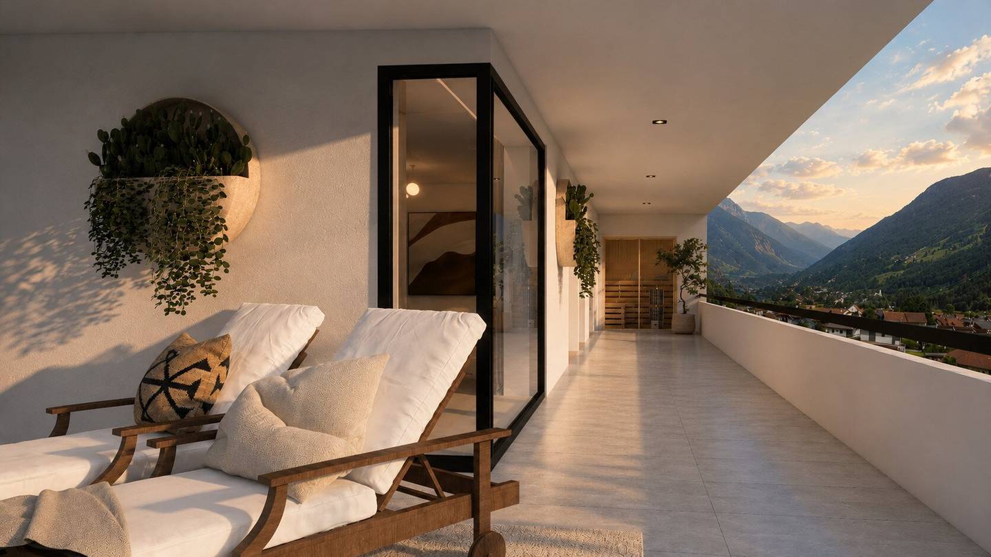 Penthouse in Haiming - Lichtdurchflutet und grenzenlos - wo Innen und Außen verschmelzen
