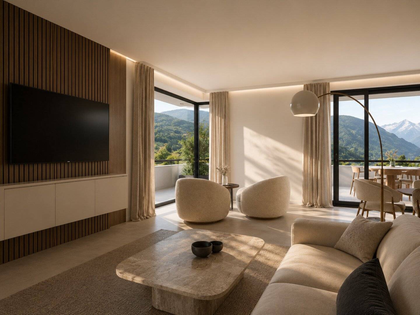 Penthouse in Haiming - Lichtdurchflutet und grenzenlos - wo Innen und Außen verschmelzen