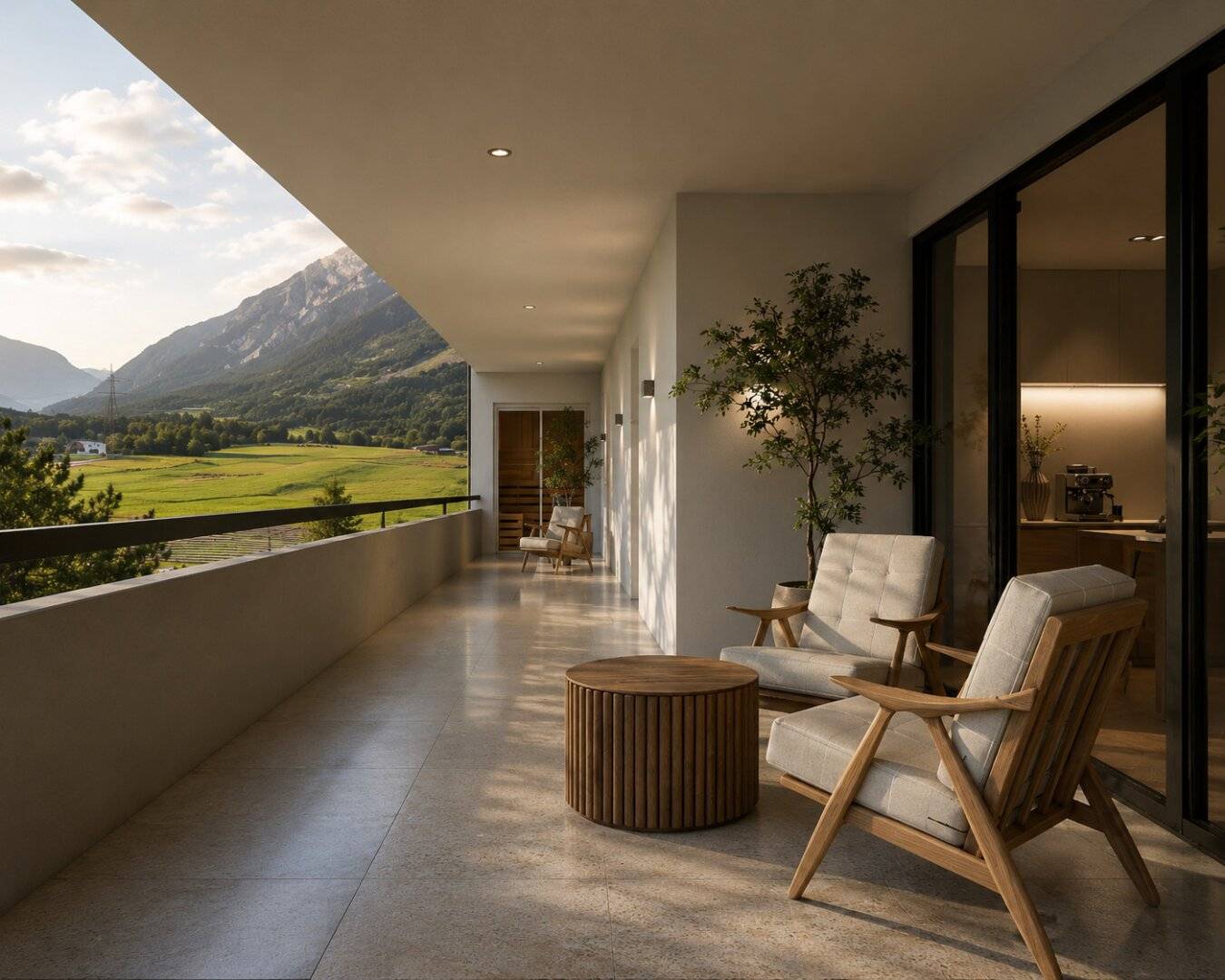 Penthouse in Haiming – wo der Horizont zur Wohnzimmerwand wird