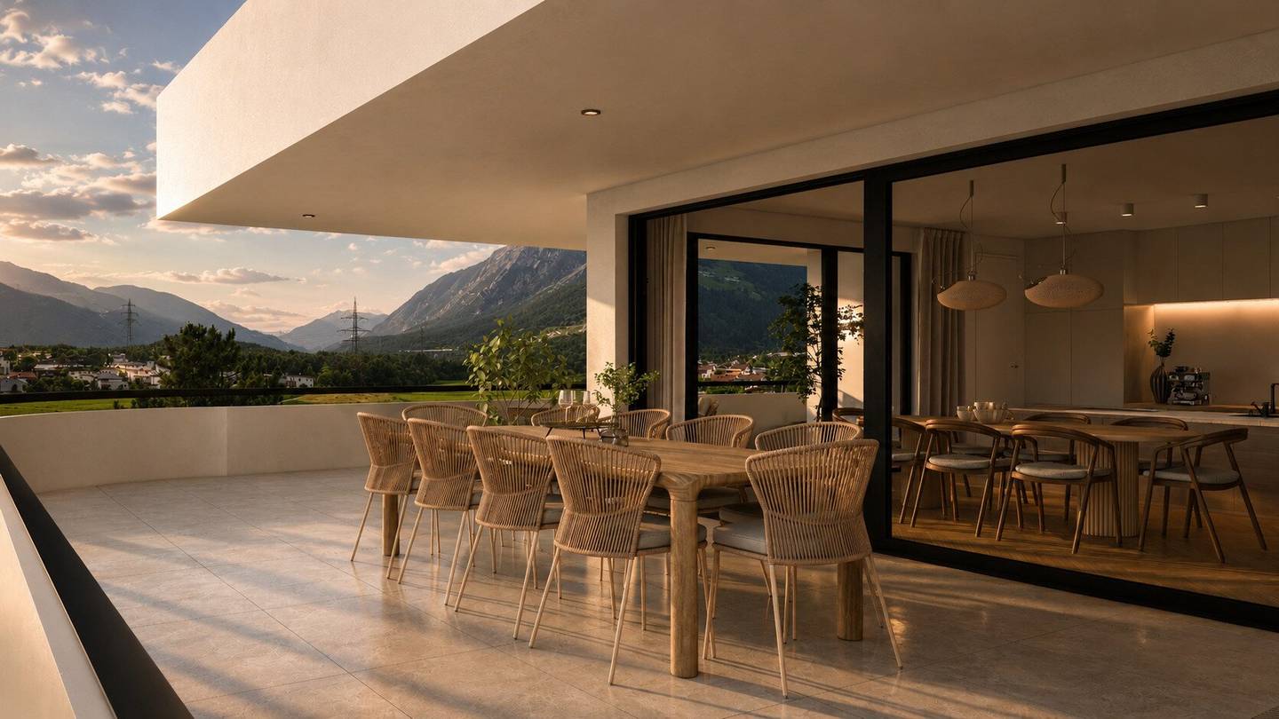 Penthouse in Haiming – wo der Horizont zur Wohnzimmerwand wird