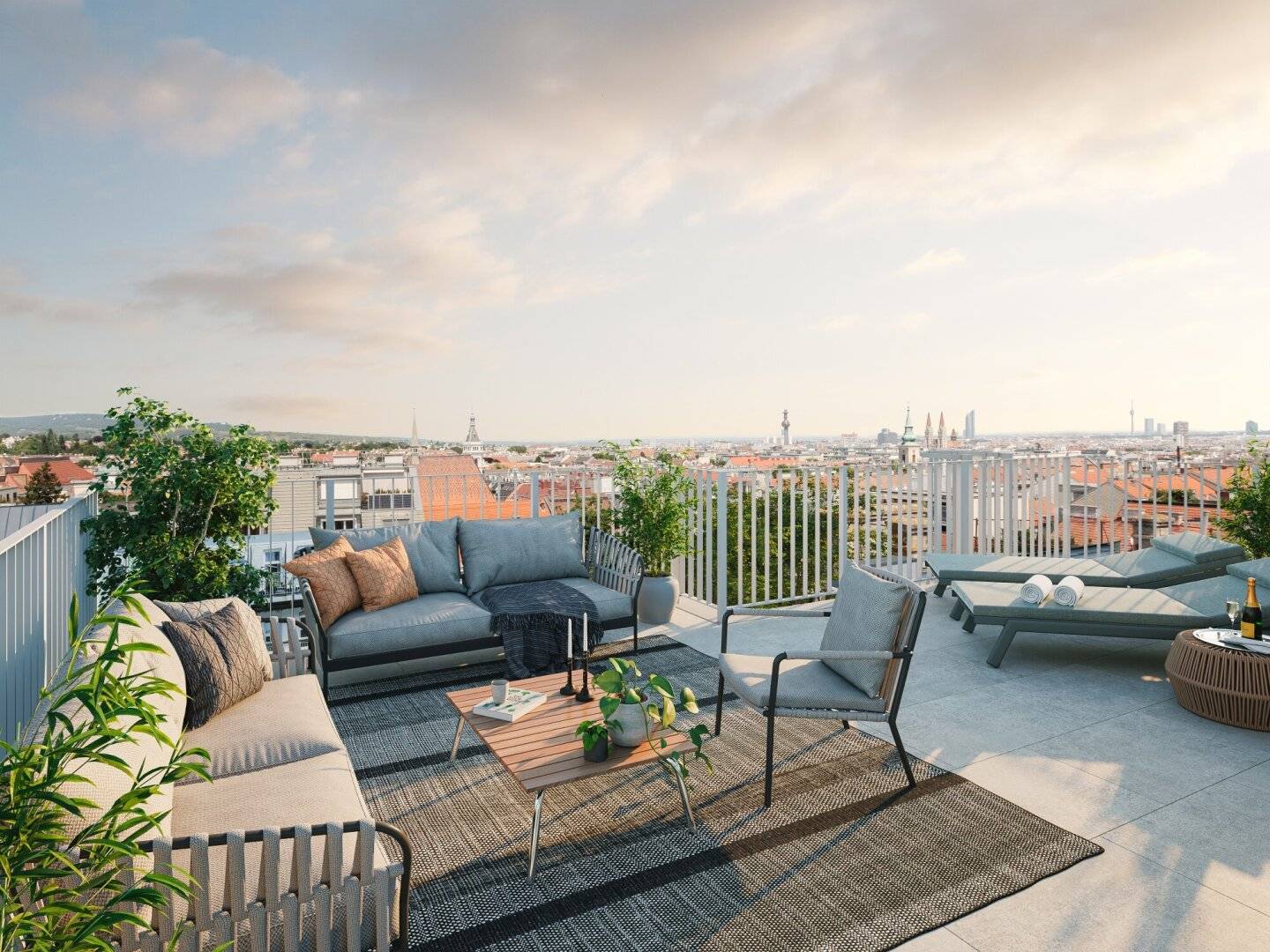 IM HERZEN DER ZEIT – Exklusive Dachresidenz mit einzigartiger 360°-Panoramaterrasse - PROVISIONSFREI