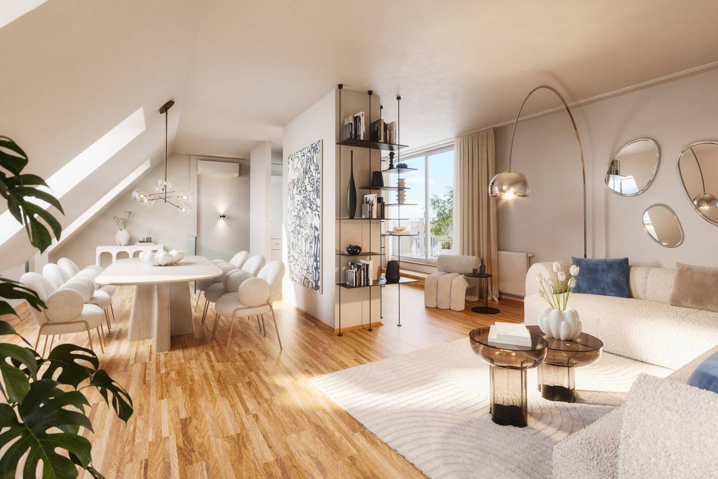 Attic apartment terrace air conditioned