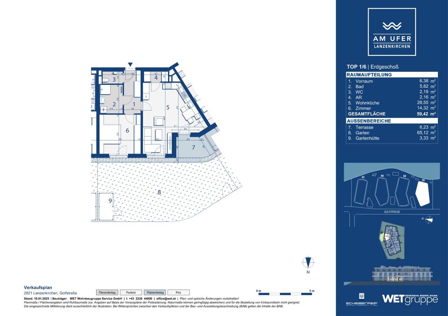 Am Ufer | Lanzenkirchen - Modernes Wohnen beim See und Golfplatz