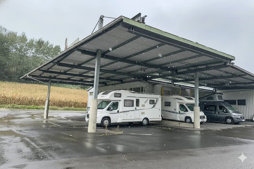 Unterstellplatz für Ihr Wohnmobil, Ihren Wohnwagen, usw ...!