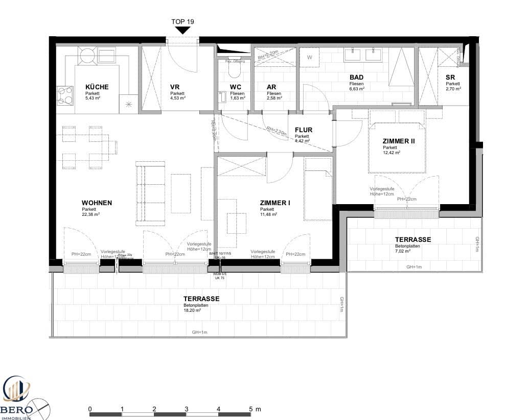 Fantastische 3-Zimmer-Terrassenwohnung! Erstbezug! 2 Wohnhäuser in Bestlage – (nur) noch 15 Wohnungen in verschiedenen Größen frei! PROVISIONSFREI!