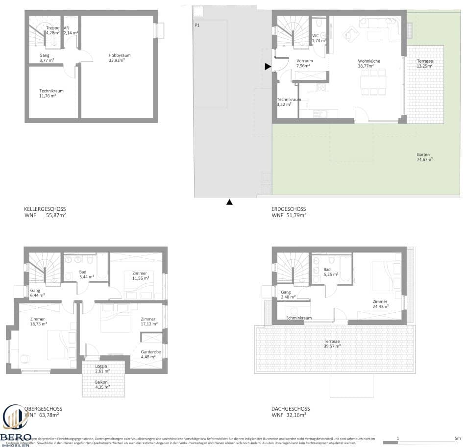 Exklusive Designer-Doppelhaushälfte mit Garten & Dachterrasse in urbaner Ruhelage