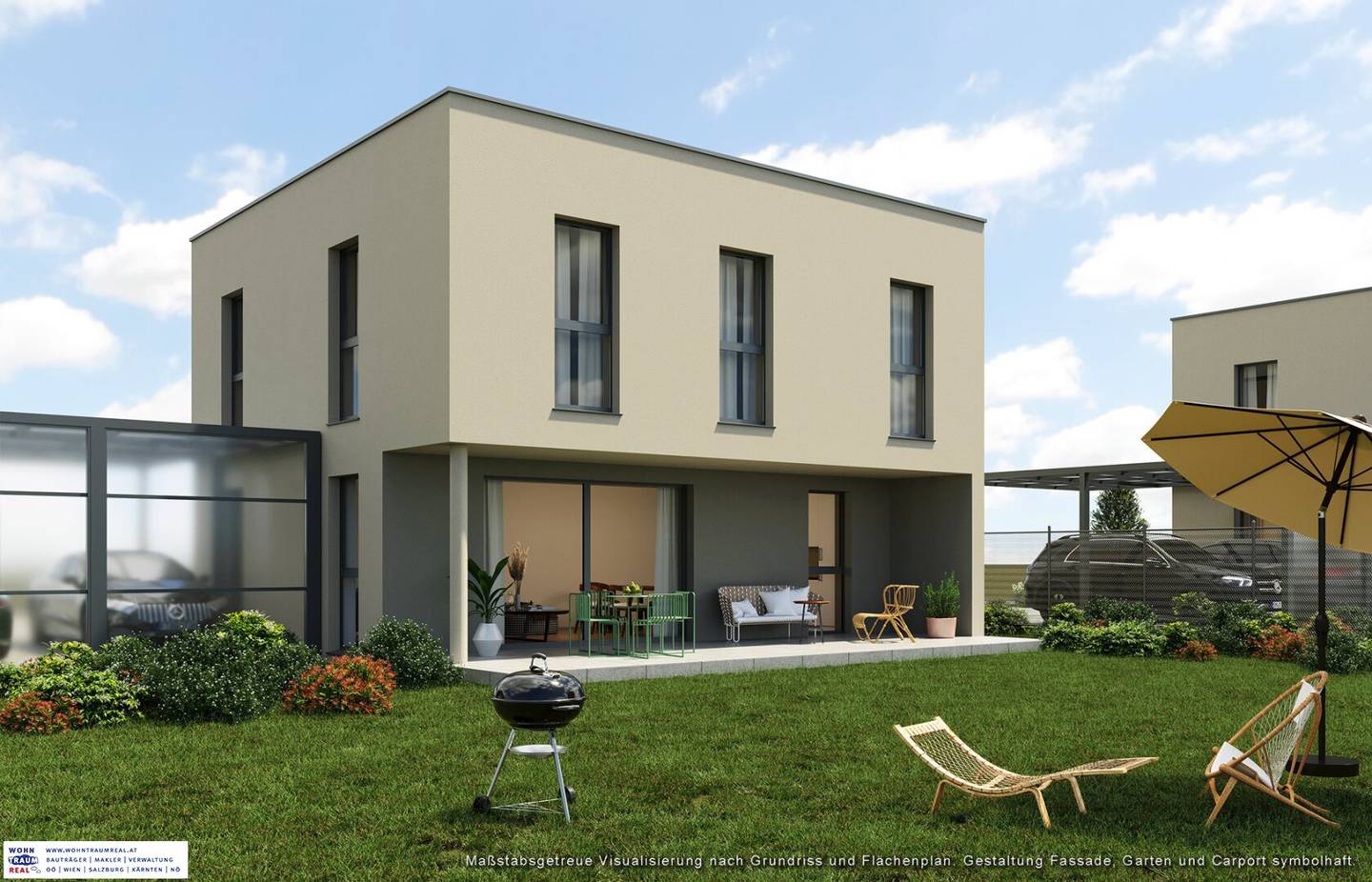 Neubau Einfamilienhaus (projektiert) mit Garten und Terrasse. Tolle Mühlviertler Aussicht