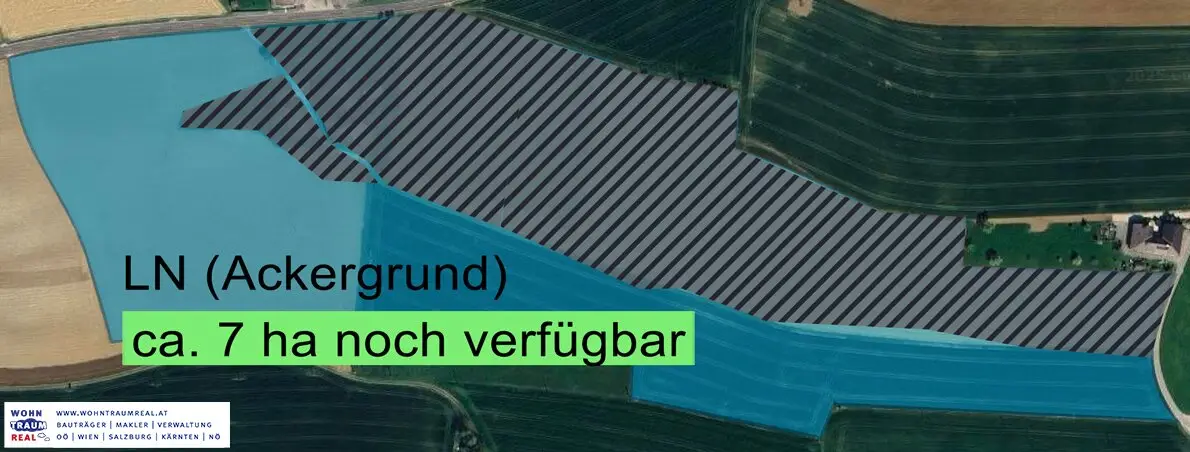 UPDATE: NOCH 7 ha Ackergrund in bester Lage bei Pettenbach VERFÜGBAR
