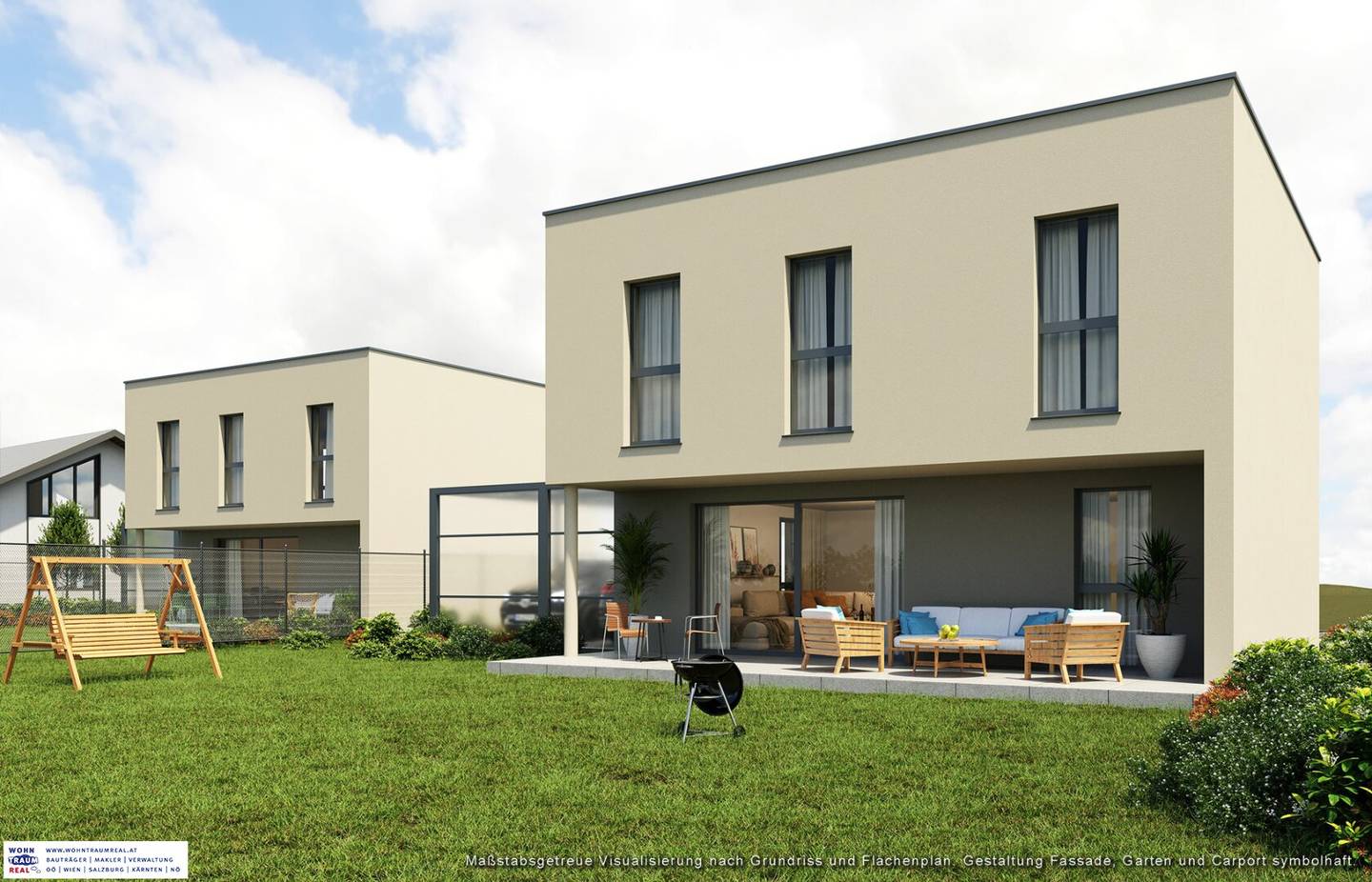Neubau Einfamilienhaus (projektiert) mit Garten und Terrasse. Tolle Mühlviertler Aussicht