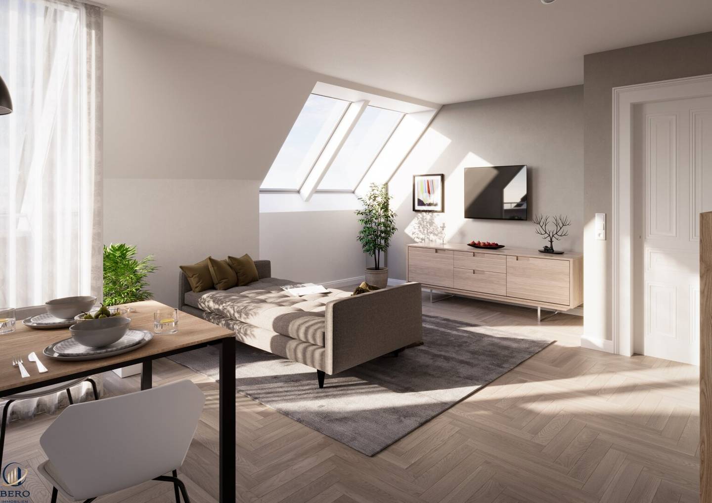 Provisionsfreie Dachgeschoßwohnung am Gruschaplatz!