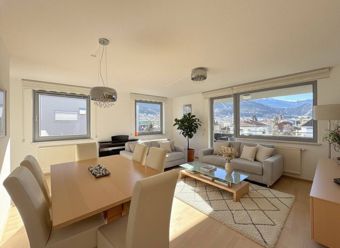 Lichtdurchflutete 4-Zimmer-Eckwohnung mit Südwestbalkon & Bergblick