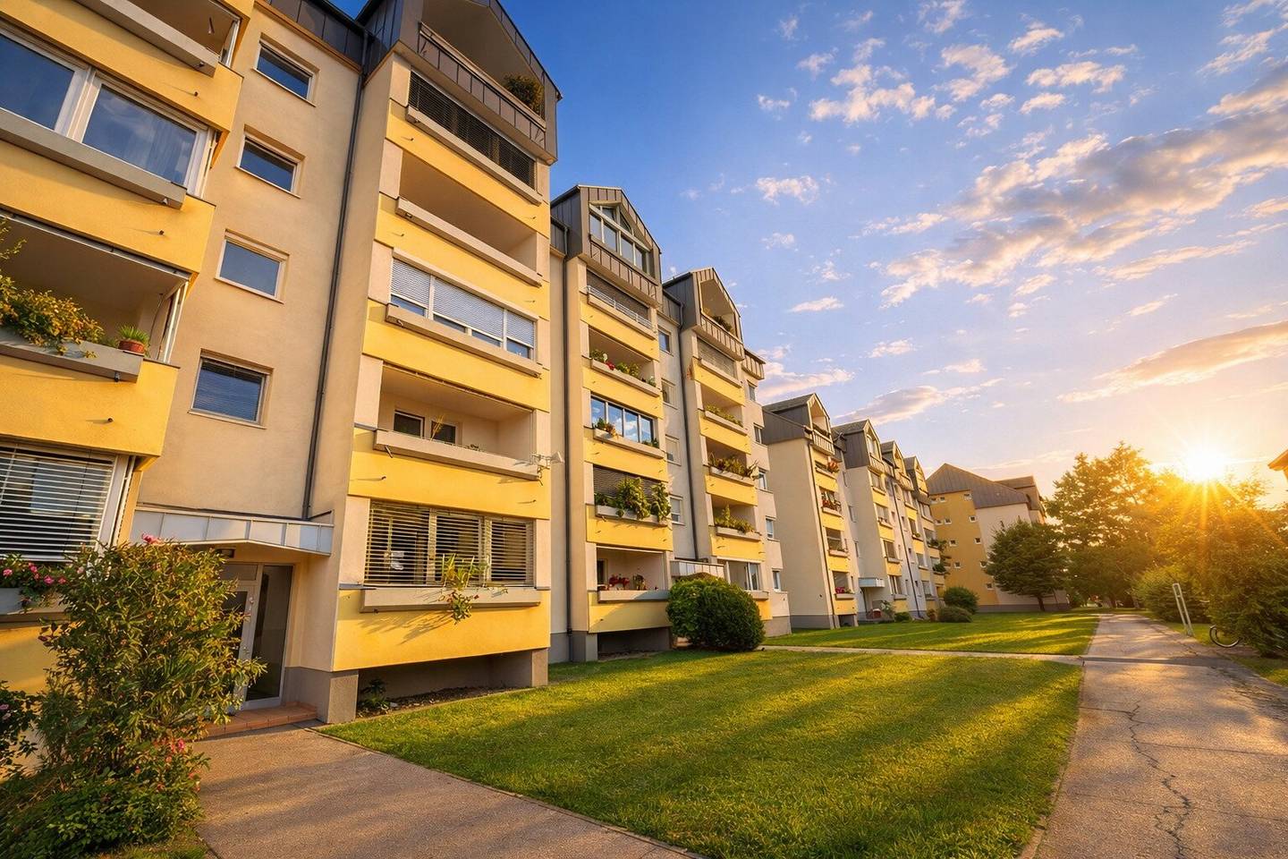 Sonnig wohnen im Hochparterre – 2 Zimmer, Wintergarten & Tiefgaragenplatz