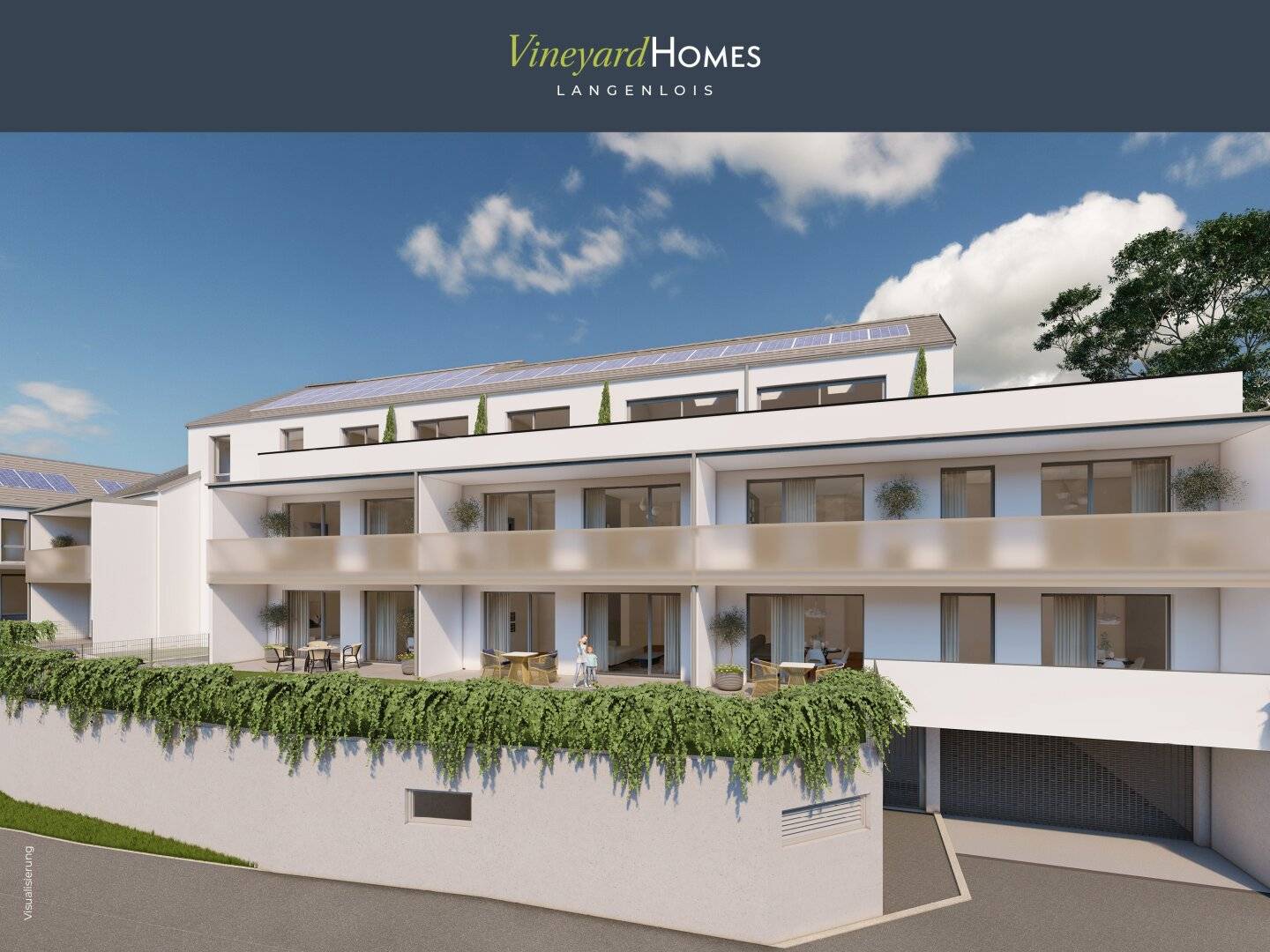 Langenlois, 2-Zimmer-Eigentumswohnung: 57 m² Wfl. zzgl. Terrasse und Garten