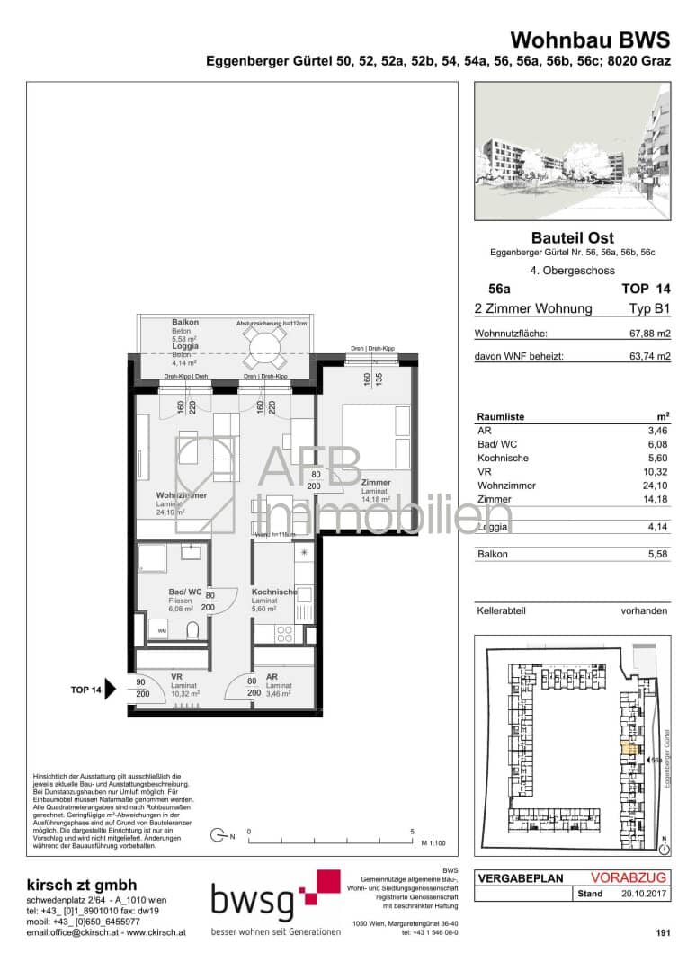 3 Monate mietfrei - große 2-Zimmer Genossenschaftswohnung mit Balkon in den Innenhof