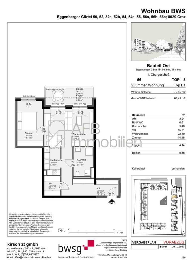 Große 2-Zimmer-Genossenschaftswohnung zu vermieten