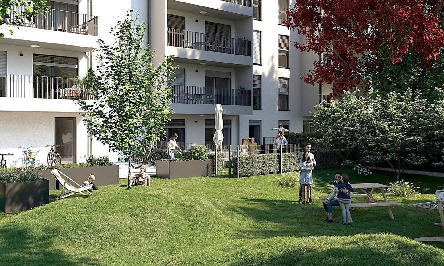 Living with private garden quiet family-friendly and still in the heart of the city PILLmein New build First occupancy