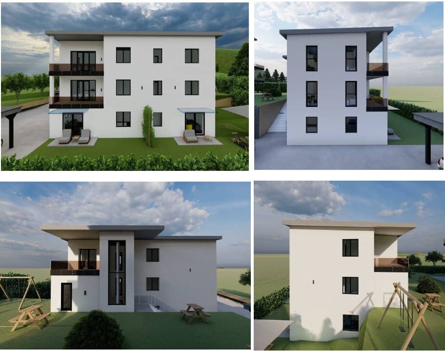 Kapfenberg – Bräuerleiten: Bewilligter Rohbau mit 4 Wohneinheiten zu verkaufen