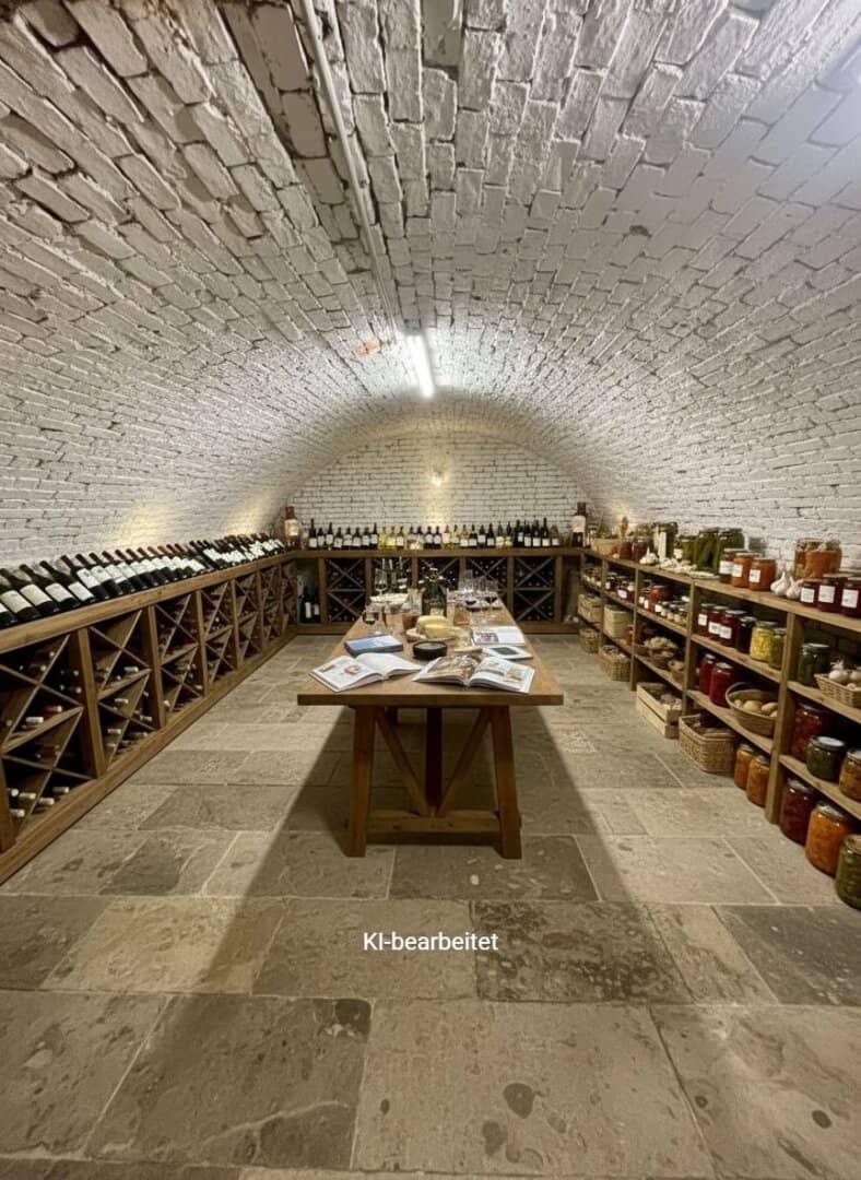 Sanierter Keller beim Karmelitermarkt als Lager