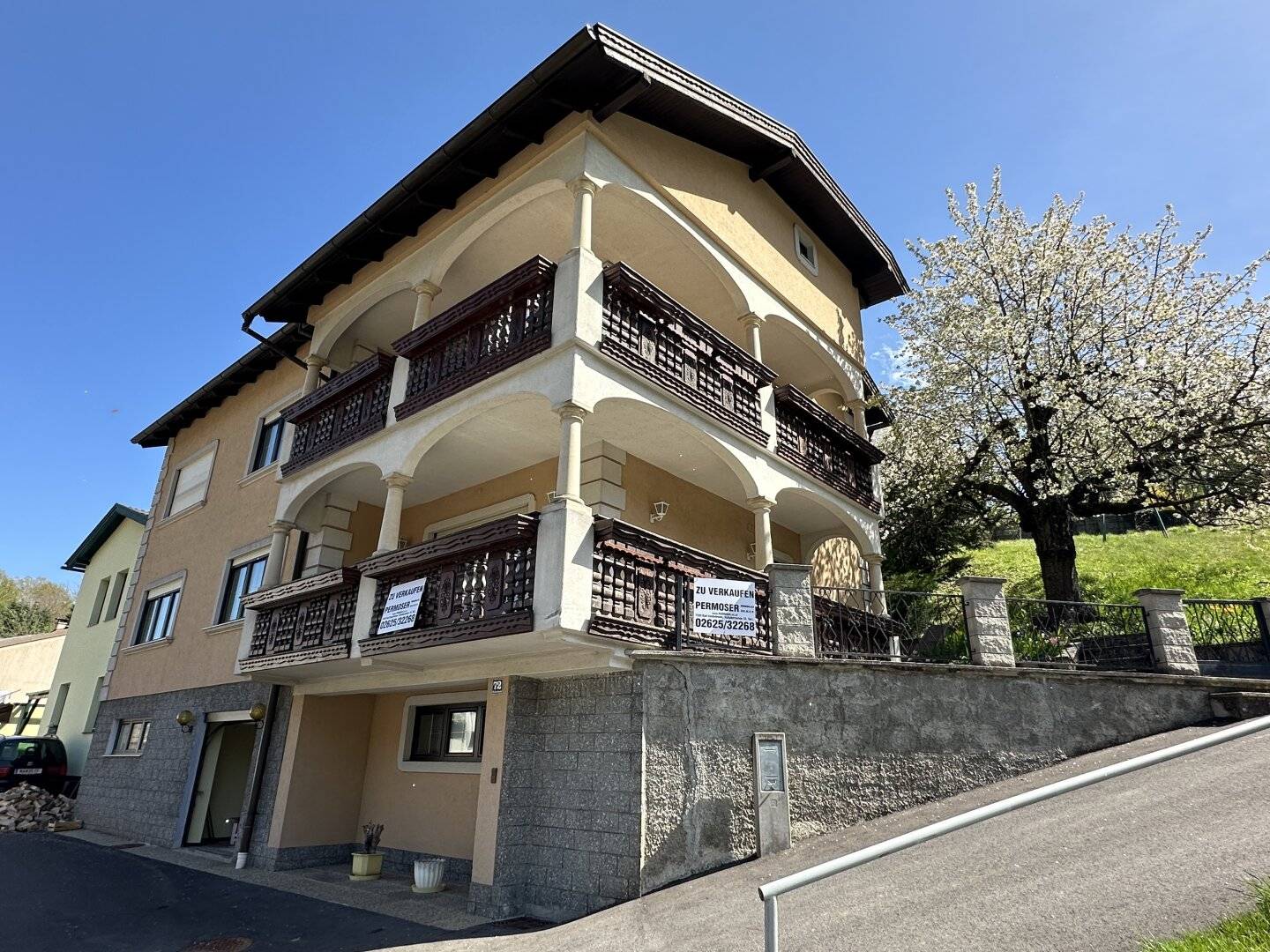 sehr gepflegtes Wohnhaus mit traumhaftem Blick auf die Burg