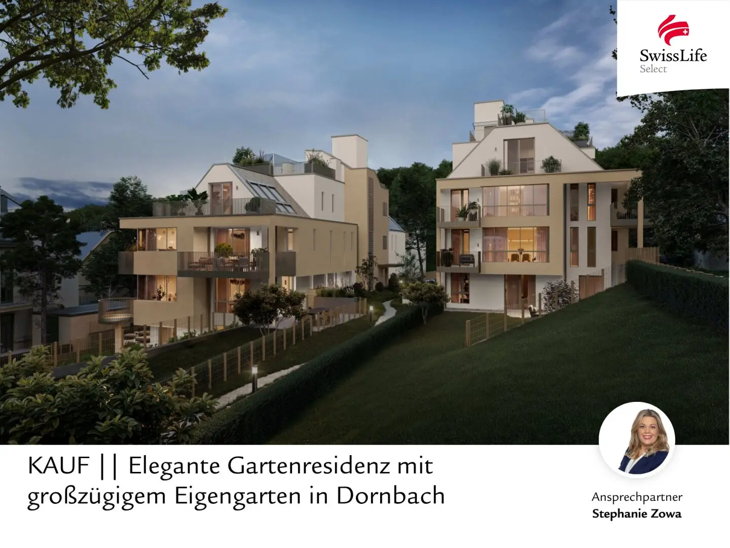 Elegante Gartenresidenz mit großzügigem Eigengarten in Dornbach