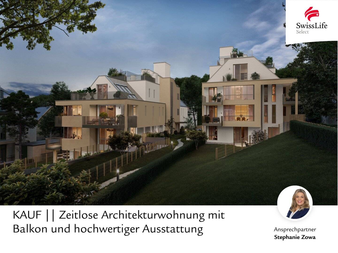 Zeitlose Architekturwohnung mit Balkon und hochwertiger Ausstattung