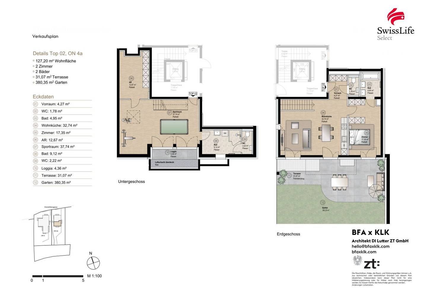 Außergewöhnliche Gartenresidenz mit über 380 m² Privatgarten