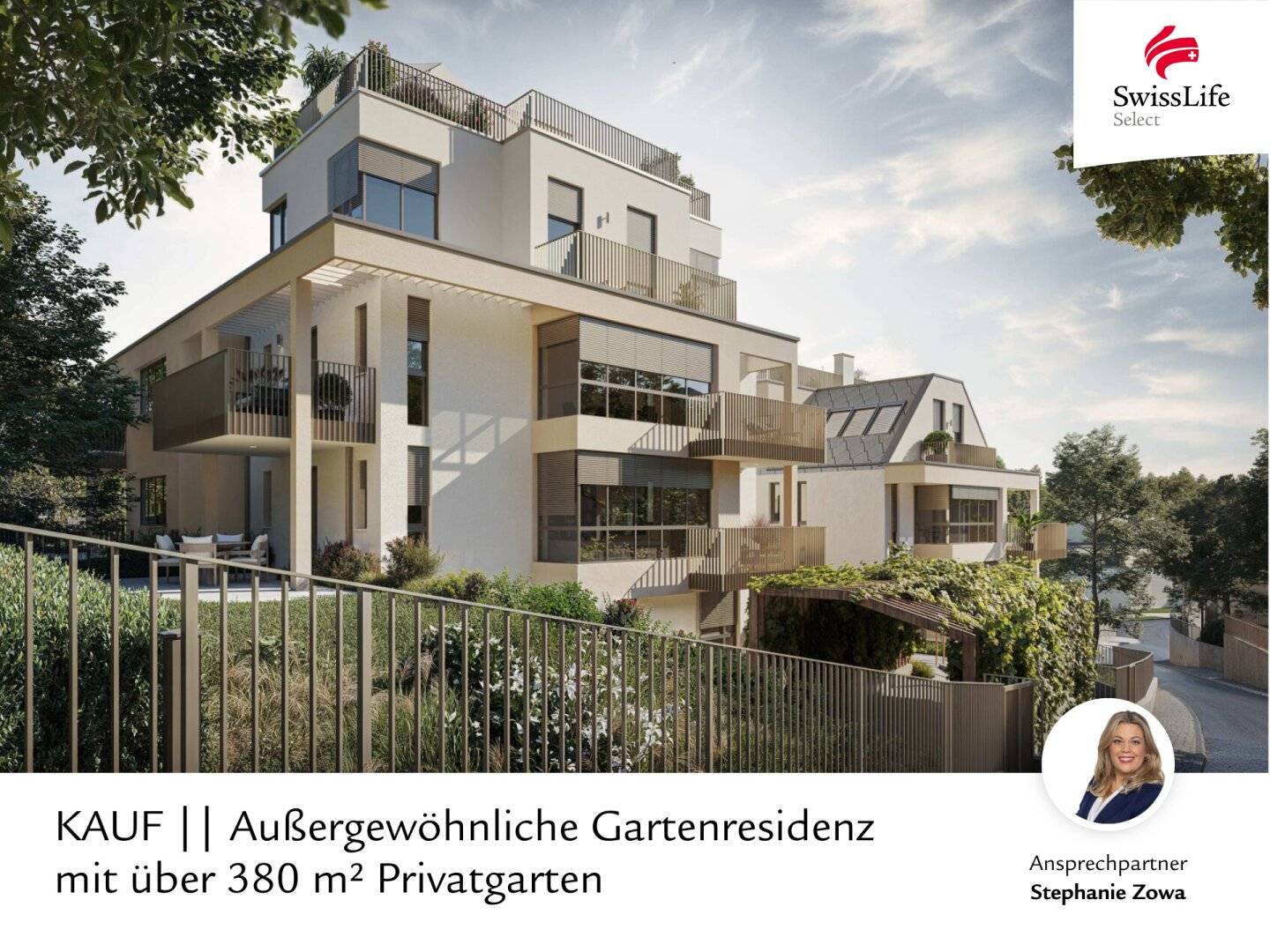 Außergewöhnliche Gartenresidenz mit über 380 m² Privatgarten