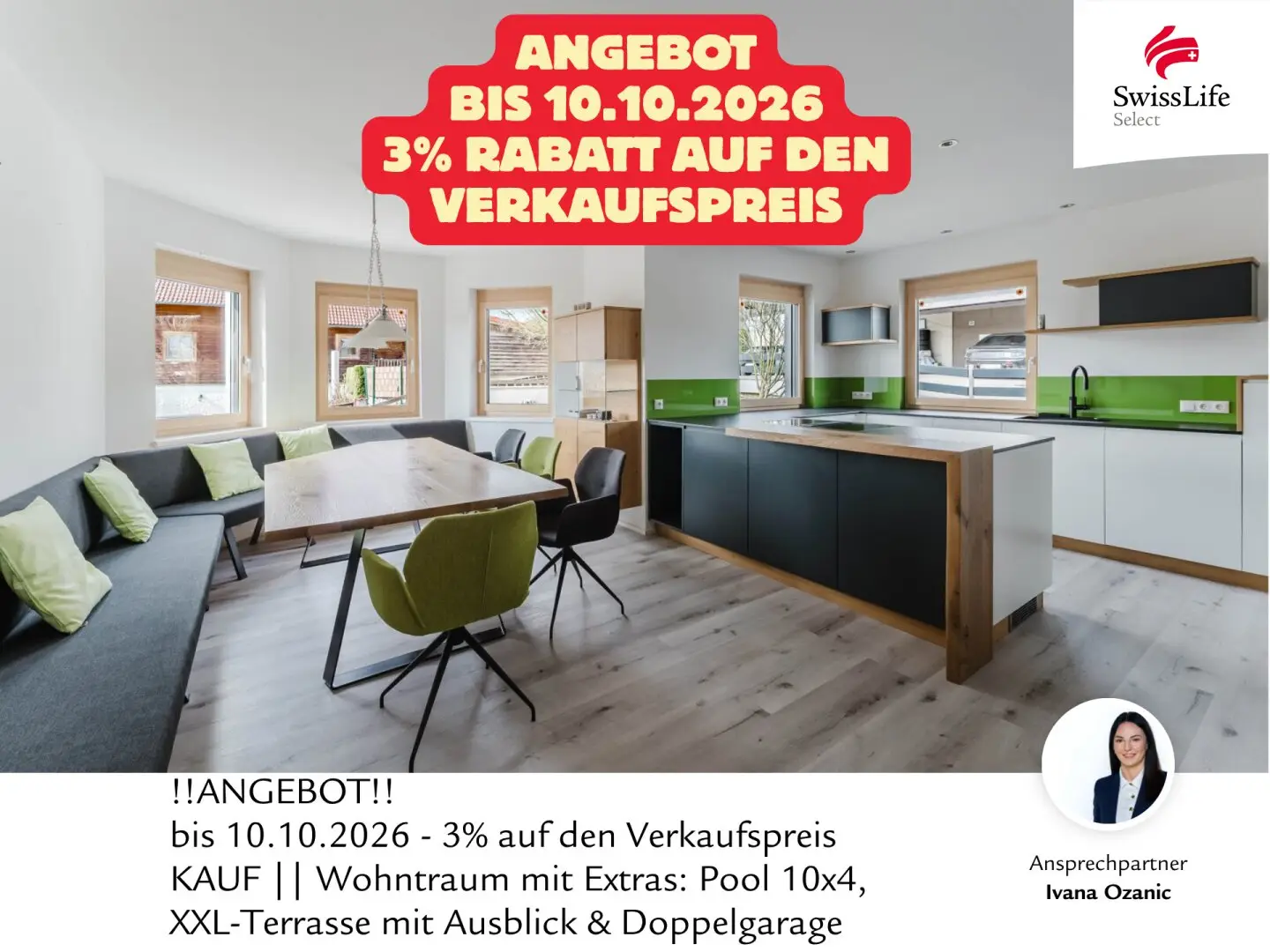 Wohntraum mit Extras: Pool 10x4, XXL-Terrasse mit Ausblick & Doppelgarage