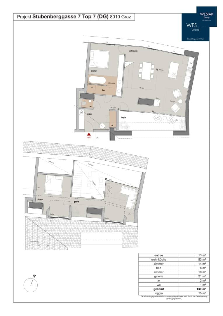 KAISER ESTATE - Exklusive Penthousewohnungen mit Schloßbergblick und begehrtester Innenstadtlage - BAUSTART 05/2026