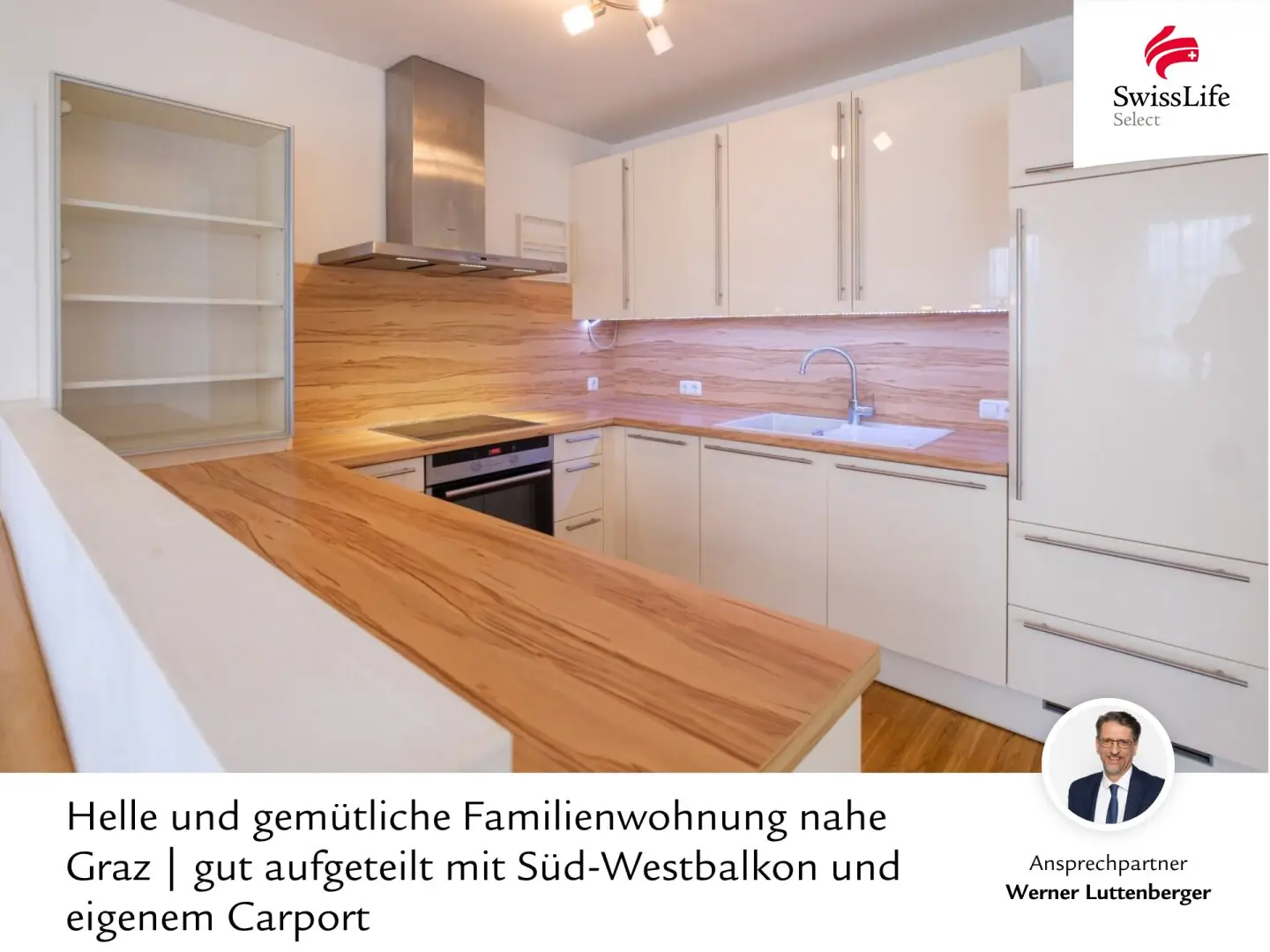 Helle und gemütliche Familienwohnung nahe Graz | gut aufgeteilt mit Süd-Westbalkon und eigenem Carport
