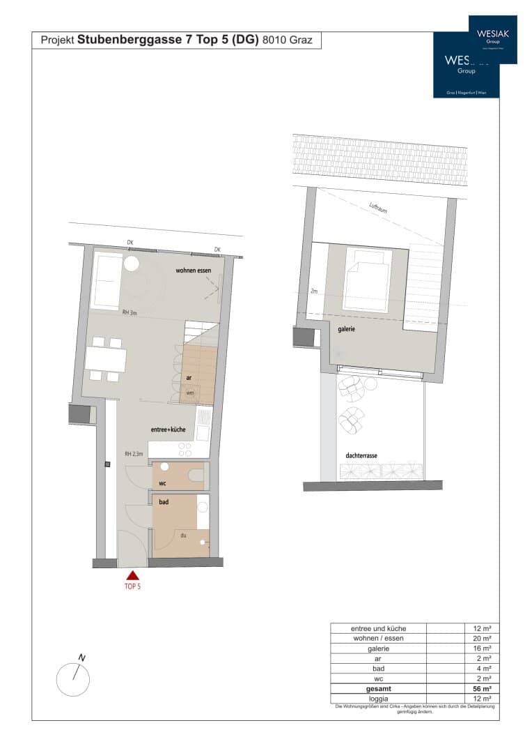 KAISER ESTATE - Exklusive Penthousewohnungen mit Schloßbergblick und begehrtester Innenstadtlage - BAUSTART 05/2026