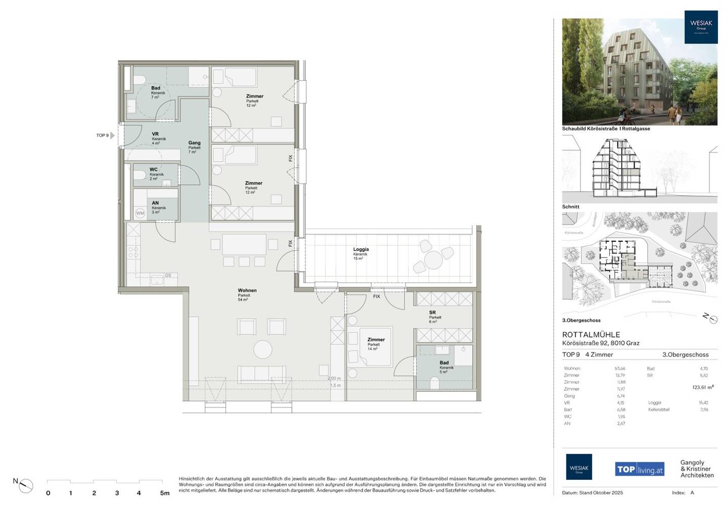 PROVISIONSFREI - Erstbezug in Geidorf – 4 Zimmer Wohnung mit großzügiger Loggia