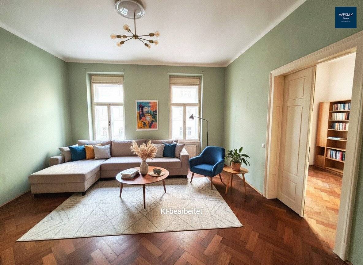Steyrergasse 97/3 -  Altbauwohnung mit 2 Zimmer und Balkon - ideal für Pärchen