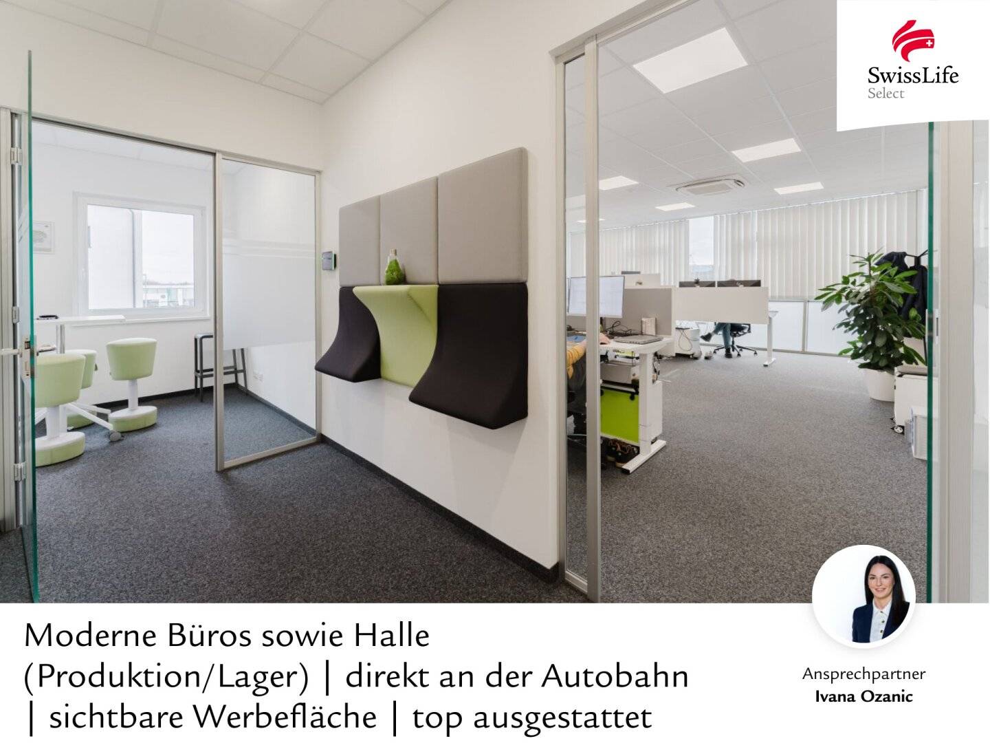 Modernes Büro | direkt an der Autobahn | sichtbare Werbefläche | top ausgestattet