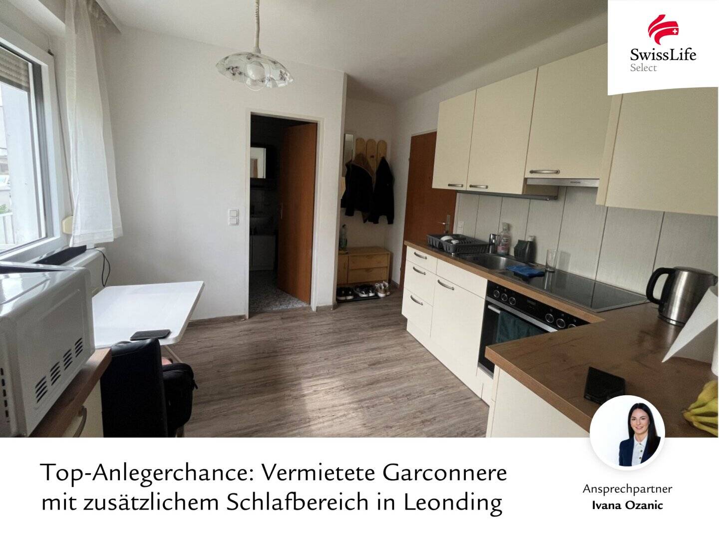 Top-Anlegerchance: Vermietete Garconnere mit zusätzlichem Schlafbereich in Leonding