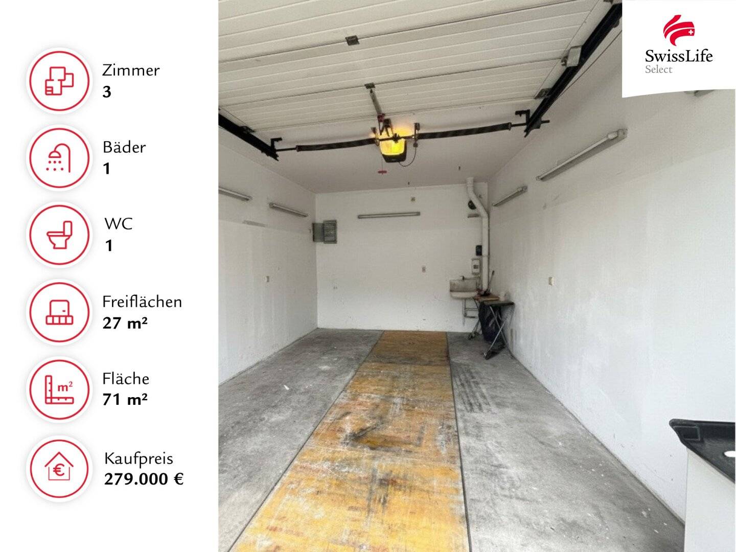 Invest & Relax: Vermietete 3-Zimmer-Wohnung samt Garage