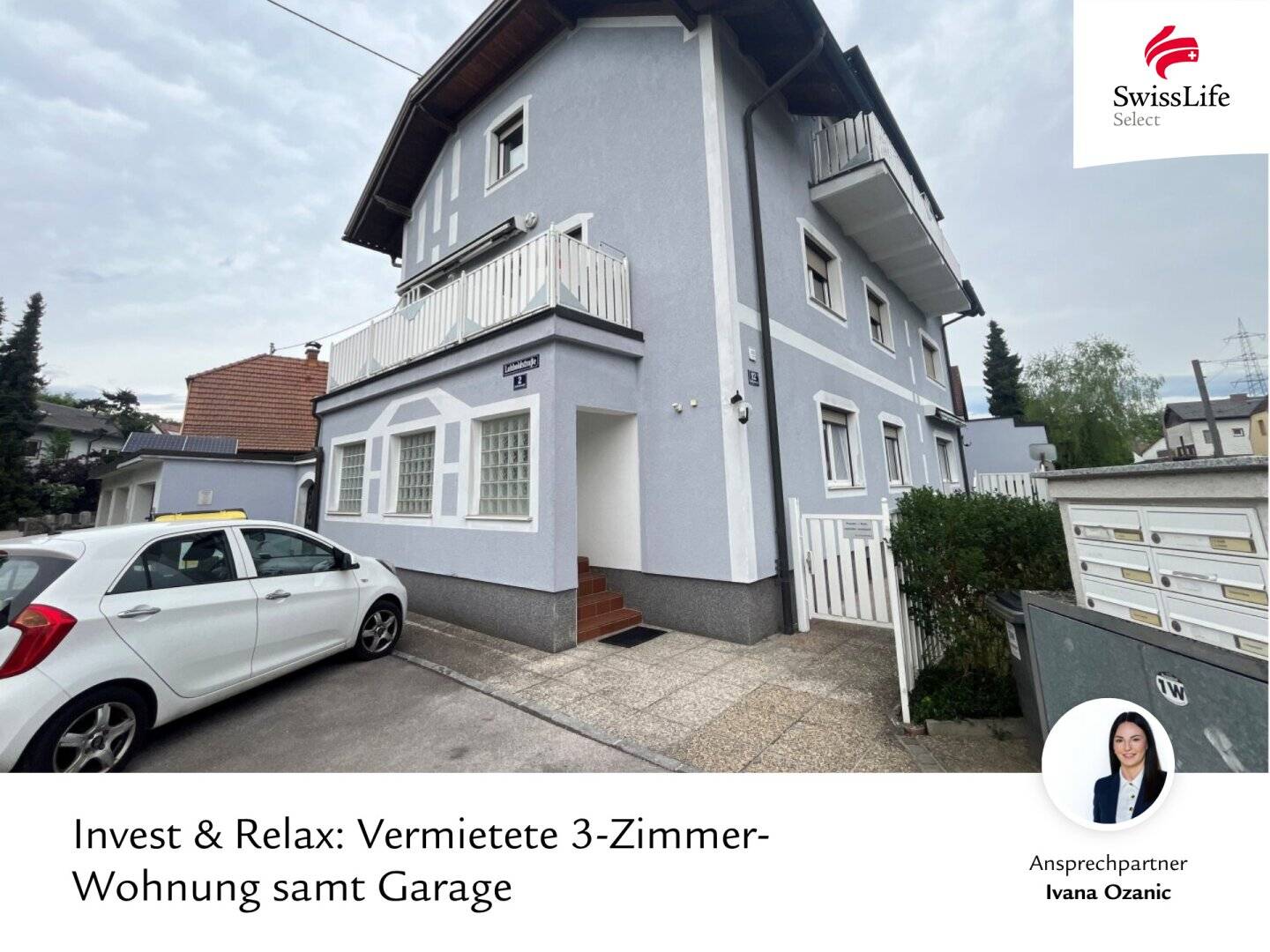 Invest & Relax: Vermietete 3-Zimmer-Wohnung samt Garage