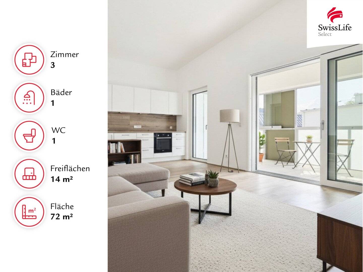 Investieren mit gutem Gefühl - Moderne 3-Zimmer-Wohnung, vermietet bis 2028 | Provisionsfrei
