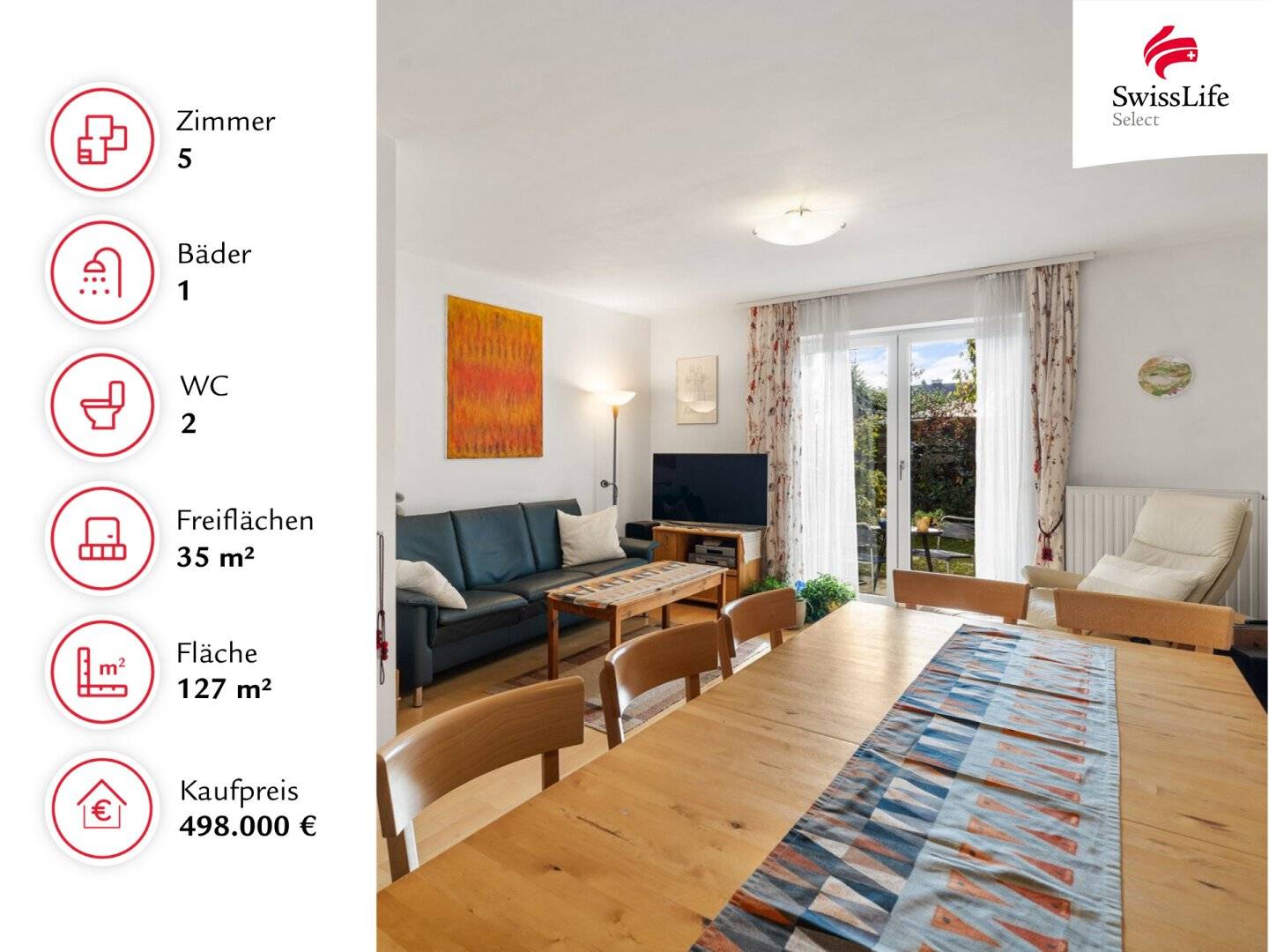 Attraktives Reihenhaus in Eßling | 5 Zimmer auf 3 Ebenen | Terrasse und Garten | inkl. KFZ-Stellplatz