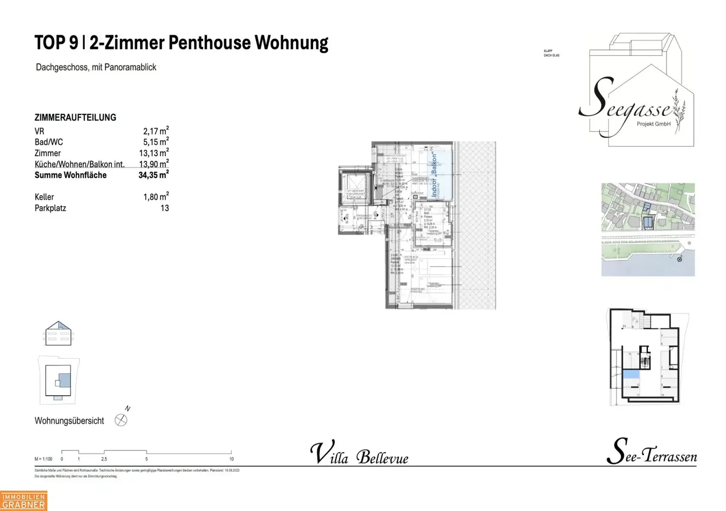 Kompaktes Penthouse in unmittelbarer Seenähe in Gmunden