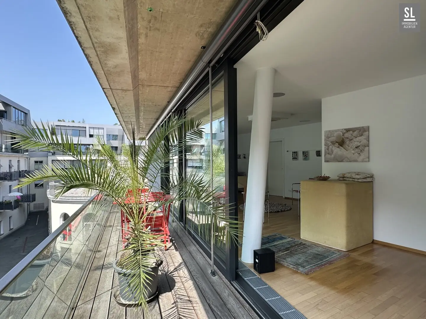 128m² ruhige - coole Stadtwohnung oder Praxis/Büro mit 33m² großem Süd-Westbalkon Nähe Kunsthaus, 2 TG Plätze optional