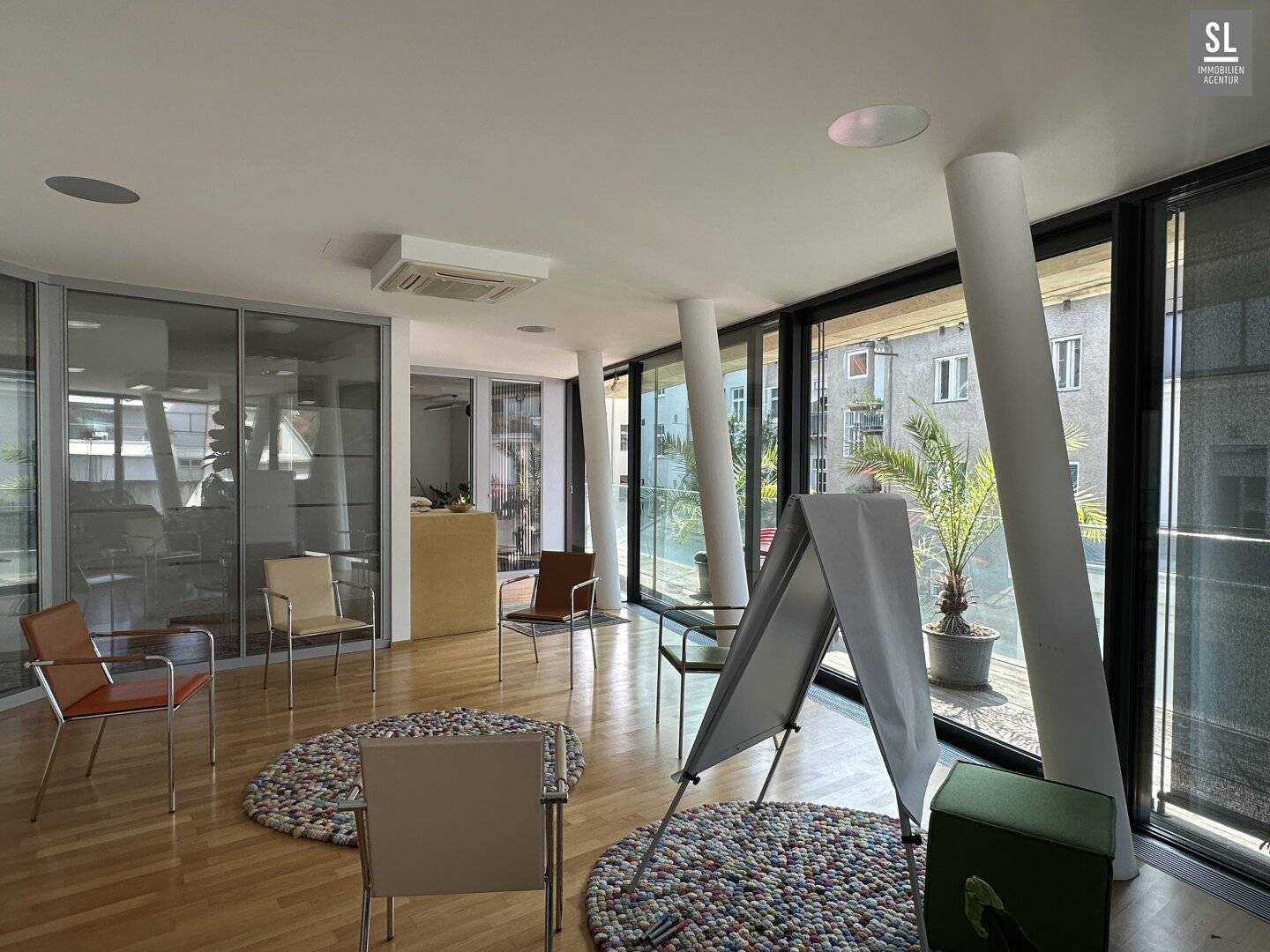 128m² ruhige - coole Stadtwohnung oder Praxis/Büro mit 33m² großem Süd-Westbalkon Nähe Kunsthaus, 2 TG Plätze optional