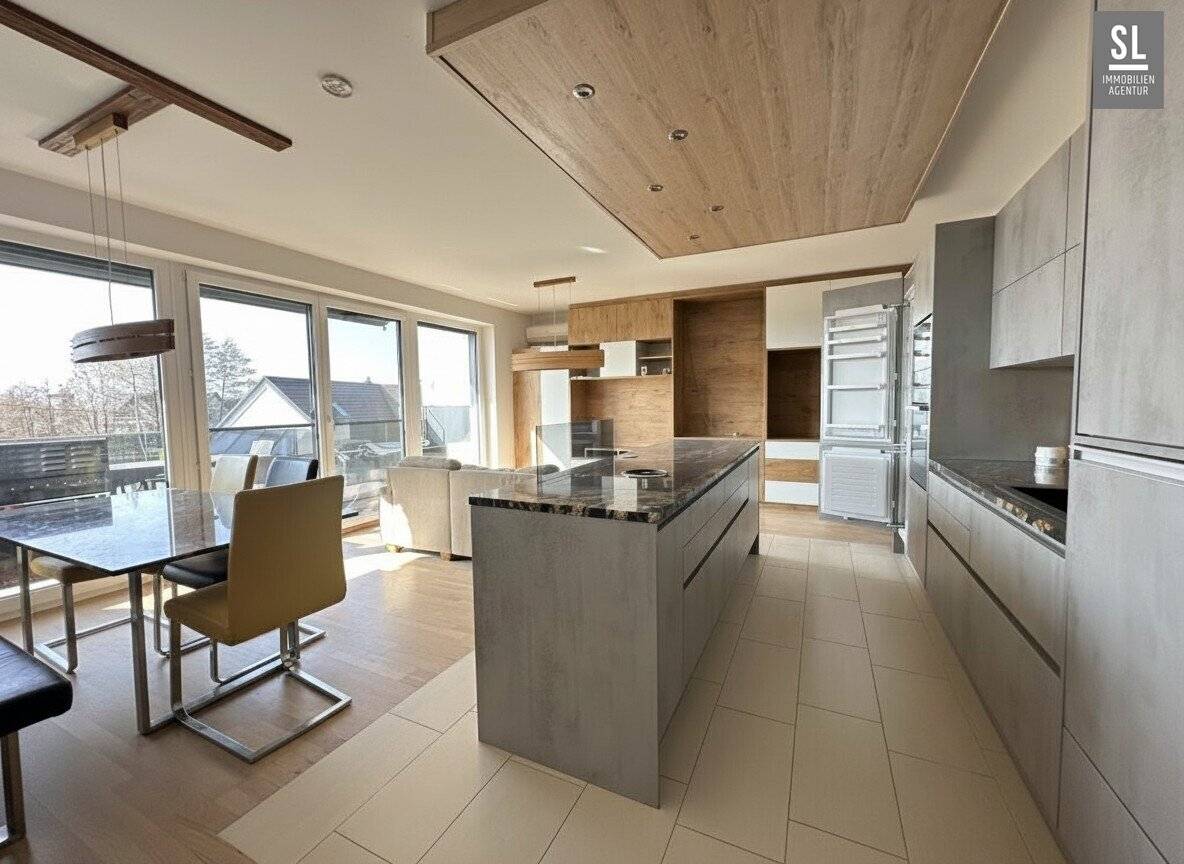 19m² Süd-West Balkon, Lift und 2 TG-Plätze! Schöne, ruhige, exklusiv ausgestattete 4 Zi-Wohnung