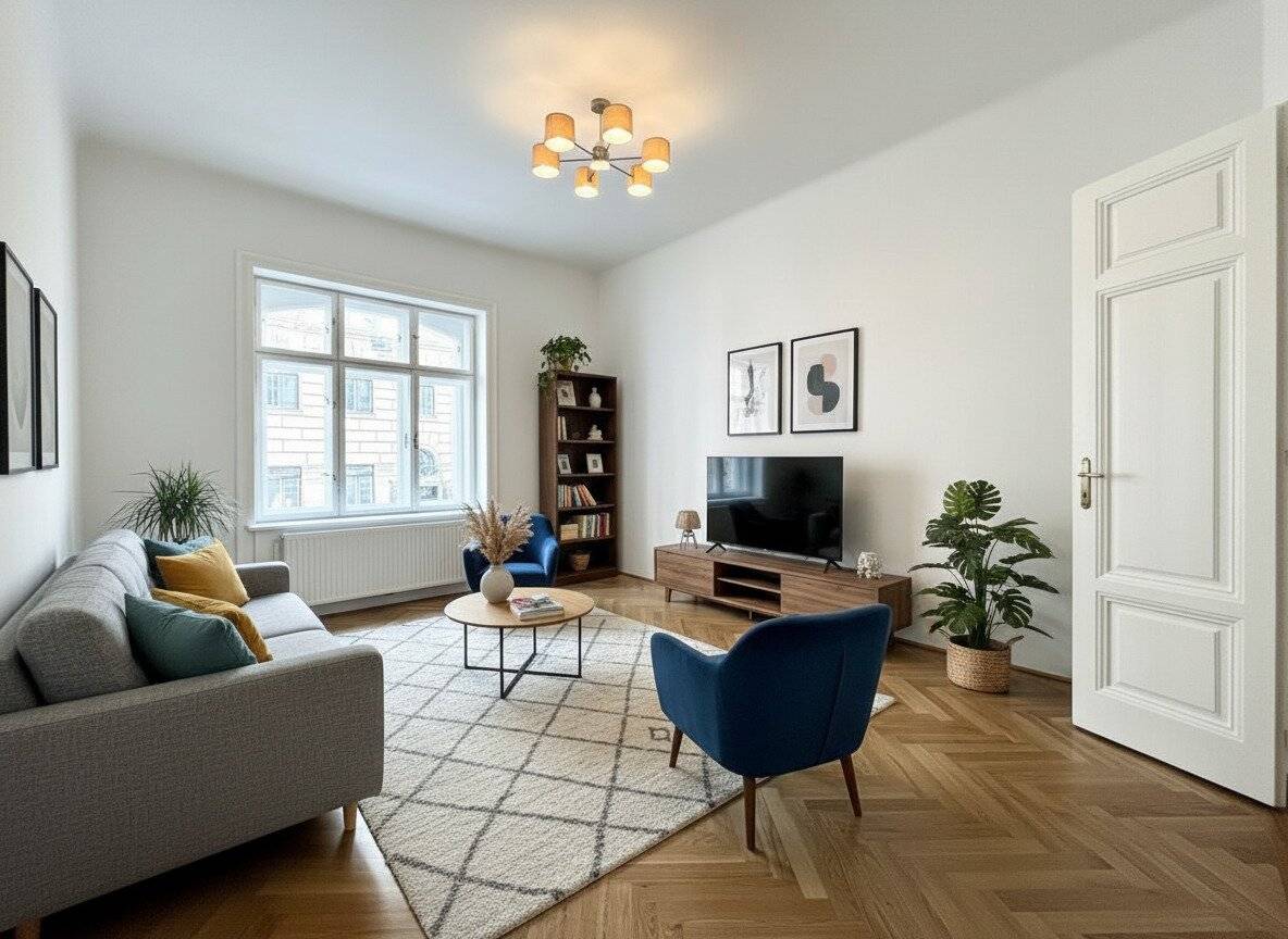 Stilvolle 4-Zimmer-Altbauwohnung mit 132 m² und hochwertiger Ausstattung - Landstraße