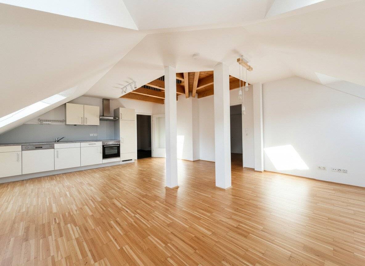 Modern apartment with gallery and open living area