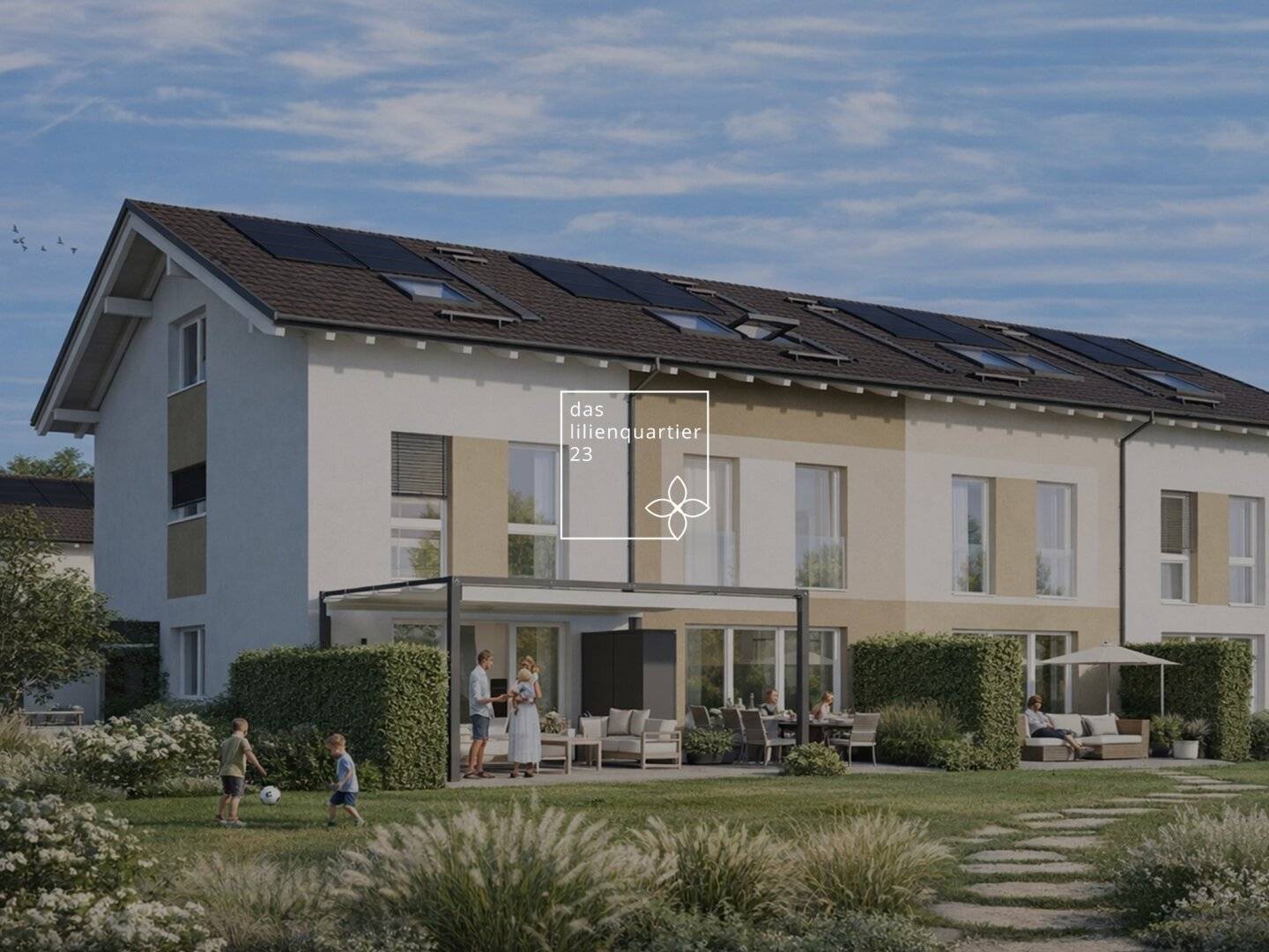 DAS LILIENQUARTIER 23 | Provisionsfrei | Hochwertige Neubau-Reihenhäuser im Salzburger Flachgau