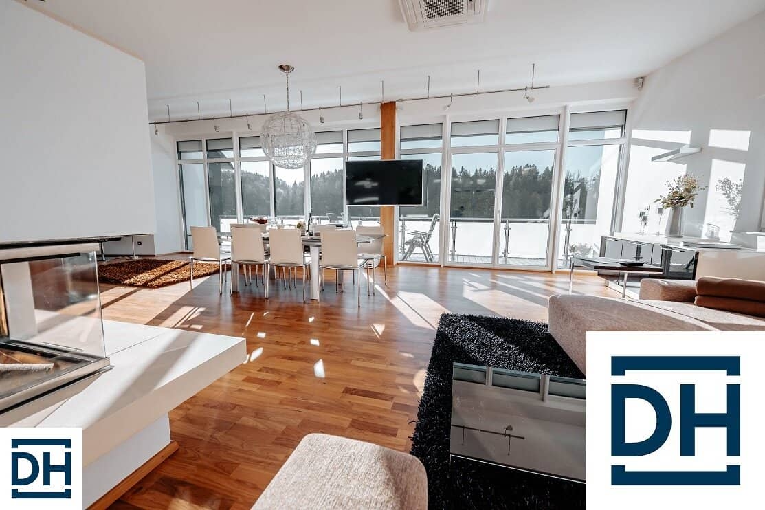 Exklusives Penthouse hochwertig möbliert inkl. sonniger Panoramaterrasse und Homeofficebereich
