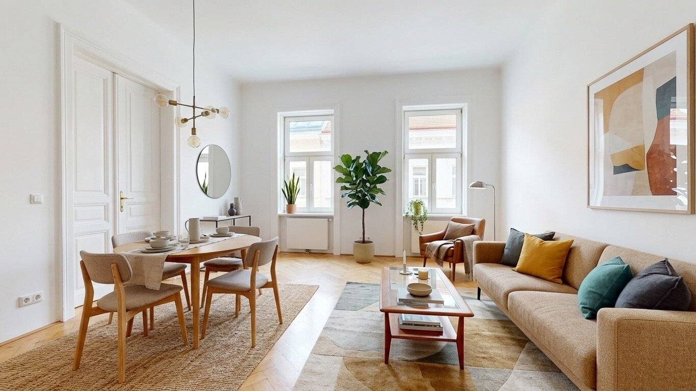 Hübsch sanierte ALTBAU-Wohnung | 2 Zimmer - 82m²  | Nähe Donaukanal