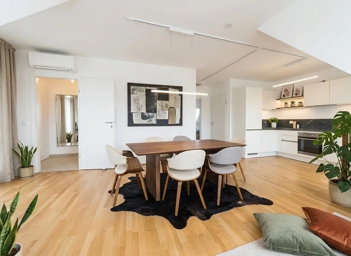 Moderne 2 Zimmer DG-Wohnung mit Klimaanlage, Terrasse und hochwertiger moderner Ausstattung